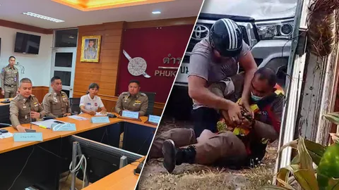 2 ฝรั่งแย่งปืนตำรวจอ่วม โดน 5 ข้อหาหนัก พร้อมเพิกถอนวีซ่าทันที (คลิป)