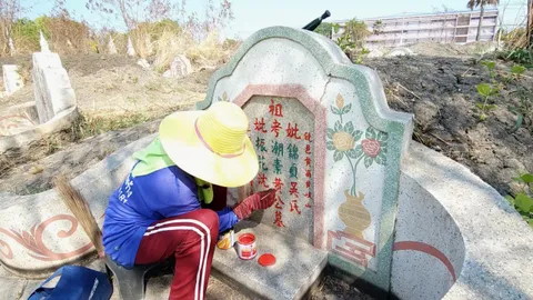 รู้จักอาชีพพิเศษทำปีละครั้ง สัมปทานรับทำความสะอาดฮวงซุ้ย ก่อนเทศกาลไหว้เช็งเม้ง