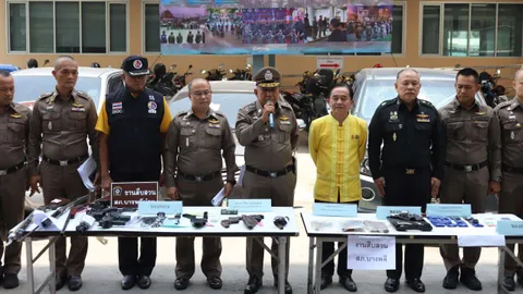 ตร.ปากน้ำ ปิดล้อม 657 เป้าหมาย จับอาวุธปืน-ยาเสพติด ยึดทรัพย์ 18 ล้าน