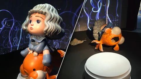 ศิลปินโพสต์ อาร์ตทอย "ชาล็อตขี่ปลาทอง" เจอเด็กวิ่งชน พังเสียหาย