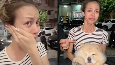 เพื่อนเตือนไม่ฟัง น้ำเพชร โดนหมา ฟลุ๊ค กะล่อน กัดหน้าเป็นแผลหวิดเสียโฉม (คลิป)