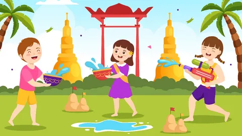 รวมรูปอนิเมะสงกรานต์ 2567 รูปการ์ตูนน่ารักๆ ต้อนรับวันสงกรานต์ 