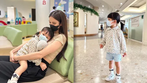 เผยภาพล่าสุดนางเอกช่อง 7 พาลูกสาวไป รพ. หลังแยกทางกับสามี