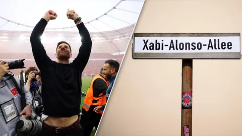 120 ปีที่รอคอย "เลเวอร์คูเซน" เปลี่ยนชื่อถนนหน้าสนามเป็นชื่อ "อลอนโซ" เพื่อยกย่องกุนซือคนนี้