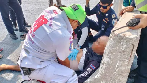 ตะลุมบอนเดือด แย่งขายของแหลมบาลีฮาย พ่อค้าโดนแทงไส้ทะลัก