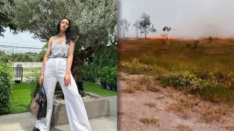 ตั๊ก บงกช เสียใจแทบทรุด หลังไร่เบญจรงคกุลถูกไฟไหม้ เพราะคนทำผิดกฎหมาย