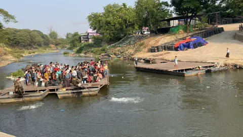 ไร้เสียงปืนจากเมียวดี ผู้หนีภัยห่วงบ้าน ขอกลับชุดแรก 1 พันคน 