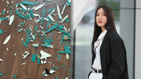 ดาราสาวสุดช็อก กลับมาเจอกระจกแตกเต็มบ้าน พอรู้สาเหตุกลัวขึ้นมาทันที