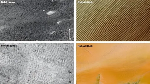 เนินทรายบนไททันอาจมาจากฝุ่นดาวหาง