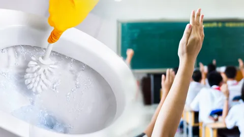 ส้วมโรงเรียนสะอาด ครูนักเรียนใช้ร่วมกัน ไม่แบ่งแยก หมดยุคศักดินา เก่าคร่ำครึ