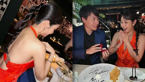 เตรียมสละโสด? นางเอกดังตกใจแฟนหนุ่มให้แหวนทำเซอร์ไพรส์วันเกิด (คลิป)