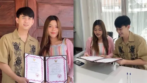 ชื่นมื่น ธัญญ่า อาร์สยาม ได้ฤกษ์ดีควง อาโล่ จดทะเบียนสมรสที่ลาว (คลิป)