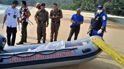 พบศพสาวผิวสี สวมสร้อยเปลือกหอย ลอยในทะเลที่ภูเก็ต 