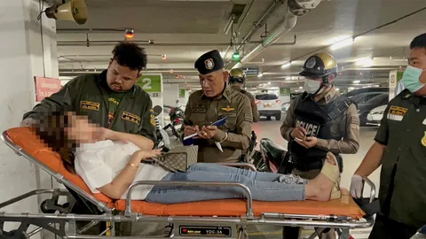 สาวฮึดสู้โจรจี้ชิงเบนซ์ มีดบาดแก้มในห้างดัง