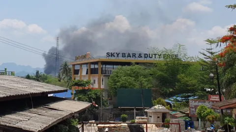 กะเหรี่ยงปะทะกันเอง เสียงปืนสนั่นพญาตองซู รับนายกฯ เยือนด่านเจดีย์สามองค์