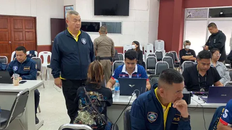 ตร.ไซเบอร์ บุกค้นบ้าน รองนายก ทต. โยงแก๊งคอลเซ็นเตอร์จีน พบเผ่นไปแล้ว