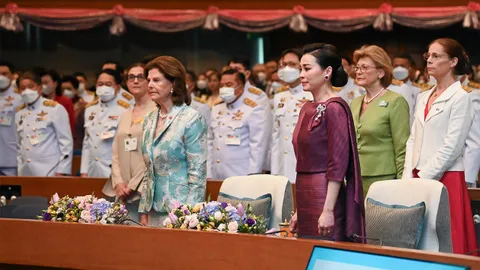 ควีนสวีเดน-ไทย เสด็จเปิดงาน ประชุมสุดยอดสิทธิเด็ก เน้นตระหนักรู้ปลอดภัย