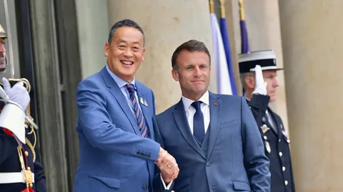 “เศรษฐา-มาครง” แลกวอตส์แอป ตั้งกลุ่มคุย “ฮุน มาเนต” ผุดไอเดีย ช่วงโอลิมปิกหยุดยิงในกาซา