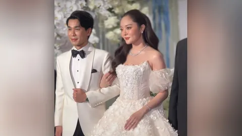 ชื่นมื่น แก้มบุ๋ม ควง พีท กันตพร เข้าพิธีฉลองมงคลสมรส พร้อมเป็นสะใภ้หมื่นล้าน