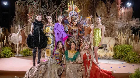 ชมภาพปาร์ตี้วันเกิดไฮโซสาว จัดเต็มในธีมซาฟารี รวมซุป'ตาร์ดังเต็มงาน