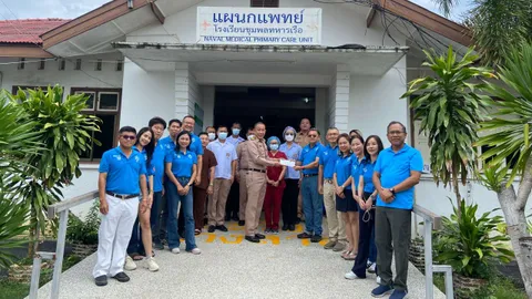 พสบ.ทอ.18 ลุยกิจกรรม CSR ช่วยเหลือทางการแพทย์ โรงเรียนชุมพลทหารเรือ 