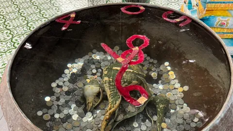 งวดนี้หวยออก 1/6/67 คนตาดีส่อง "เลขเด็ด" ลอยจับกลุ่มในอ่างน้ำมนต์ฤาษีเณร