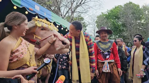 “เศรษฐา” เปิดงานควายไทยมรดกไทย ทักทาย “โก้ เมืองเพชร” จำได้ไหม