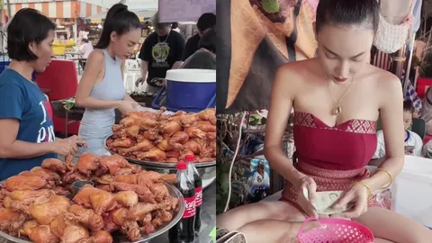 สู้ชีวิต ดาราสาว ผันตัวเป็นแม่ค้าตลาดนัด ไม่กลัวเหนื่อย คนแห่ชมไม่อายทำกิน