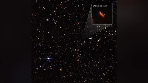 กล้องโทรทรรศน์อวกาศเจมส์ เวบบ์พบกาแล็กซีเก่าแก่ที่สุด