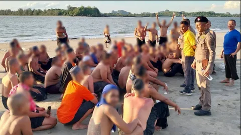 วุ่น ผู้บำบัดยาเสพติดร่วม 100 คน นัดกันหนีจากปอเนาะเกาะศรีบอยา (คลิป)