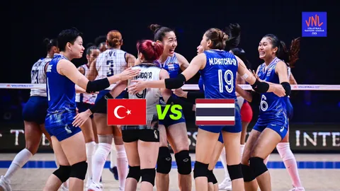 เปิดสถิติ 5 ครั้งหลังสุด "วอลเลย์บอลหญิงทีมชาติไทย" VS "ตุรกี" ศึก "VNL 2024" สัปดาห์ 3 นัด 1