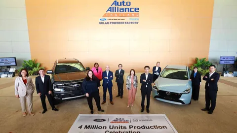 ยังอยู่นะจ๊ะ! โรงงานออโต้อัลลายแอนซ์ระยอง ฉลองผลิตรถยนต์ MAZDA-FORD ครบ 4 ล้านคัน
