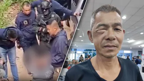 หน่วยสวาทบุกรวบขาใหญ่ ยกพวกรุมตื้บ "ร.ต.ท." เบ้าตาปูดบวมคางานบุญบั้งไฟ