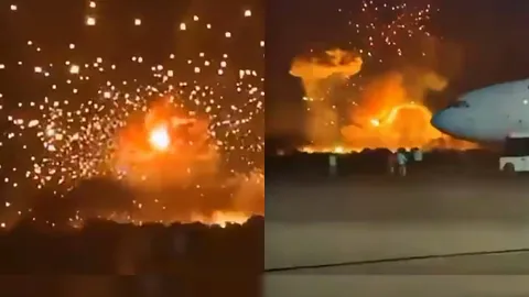 ไฟไหม้-ระเบิดสนั่น คลังแสงประเทศ "ชาด" (ชมคลิป)