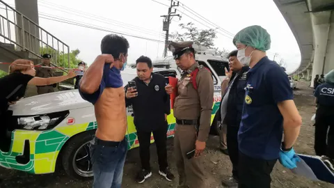 หนุ่มหาปลาถูกแทงคอตายสยอง มีร่องรอยต่อสู้ ตร.คุมเพื่อนไปสอบ พบพิรุธ