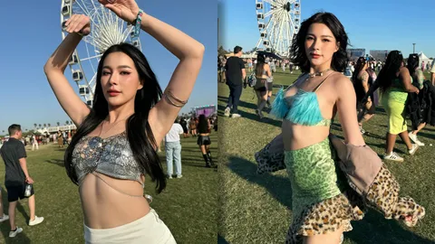 จันจิ ฟาดกลับหลังใส่บิกินีไป Coachella แต่เจอคอมเมนต์ “ของใช้แล้ว โชว์ได้” 