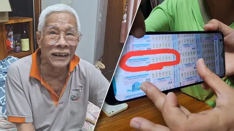 พ่ออุ้ย 74 หันหลังหยิบหวย ถูกรางวัลข้างเคียง โดนฉกไปเฉย (คลิป)
