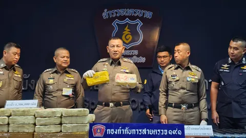 191 ลุยจับกลางกรุง ยึดยาบ้า 1.3 ล้านเม็ด พร้อมยาเสพติดชนิดใหม่