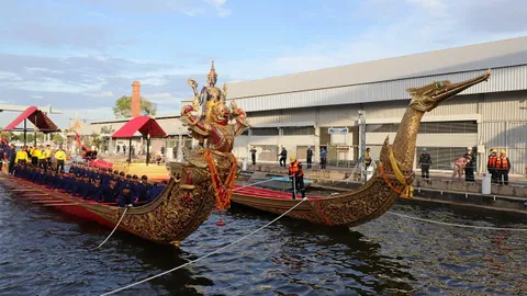 เชิญ “นารายณ์ทรงสุบรรณ” ลงนํ้า พร้อมแสดงกาพย์เห่เรือ 28-29 นี้