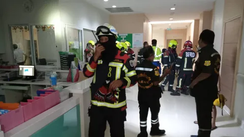 ไฟไหม้อาคาร รพ.สถาบันโรคไตภูมิราชนครินทร์ อพยพผู้ป่วยวุ่น ไร้เจ็บ-ตาย