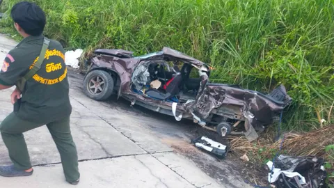 รถไฟชนปิกอัพ บรรทุกญาติไปงานศพ ดับ 5 สาหัส 2 ที่พิจิตร