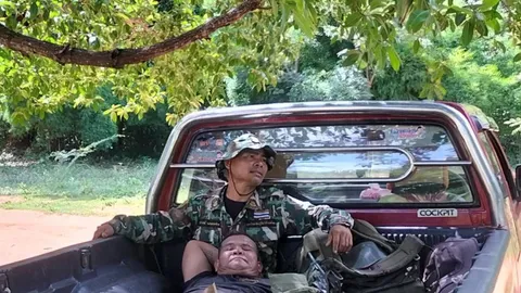 "ขาขาด" เหยียบกับระเบิด ชายแดนไทย-เขมร ขณะลาดตระเวน จนท.ป่าไม้สาหัส