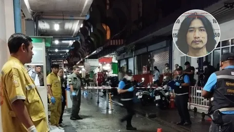 ล่าหนุ่มมือมีด แทงชาวพม่าดับแถวห้างดังย่านบางกะปิ ปมไม่พอใจเดินตัดหน้ารถ จยย.