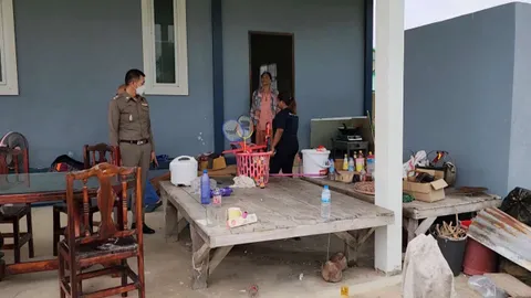 ฆ่ายกครัว 4 ศพ เตรียมนำร่าง ผอ.สาว และแม่ ไปวัด พร้อมทำความสะอาดบ้าน