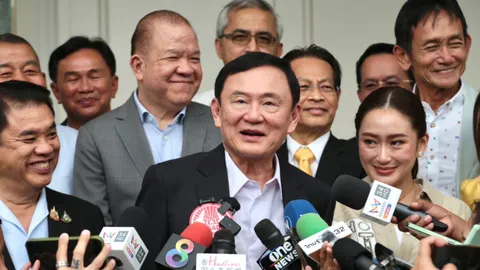 “ทักษิณ” ลั่น มีความสุขที่สุด ไม่เคยคิดจะมีวันนี้ได้-“อิ๊งค์” ปลื้มคำขอพรเป็นจริง