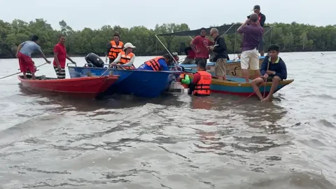 ผัวเมียวางอวนปู เรือเจอพายุซัดล่มที่จันทบุรี เมียดับ ผัวรอด
