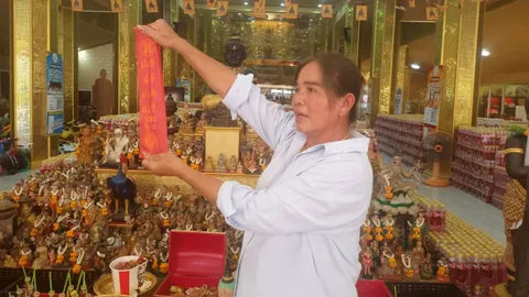 แม่ค้าไก่ทอด แก้บน "กุมารสมบัติ" หลังรับโชค 2 แสน ใจดีเผยเลขเด็ดลุ้นอีกงวด