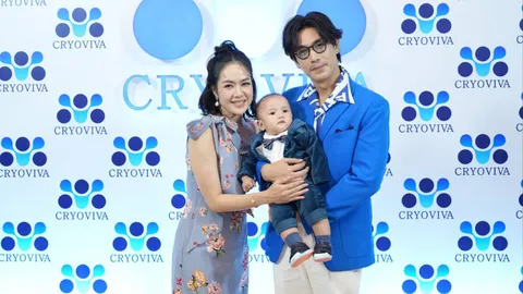 นิว-เป๊ก อุ้มน้องสเปซ อวดความน่ารักในวัย 6 เดือน