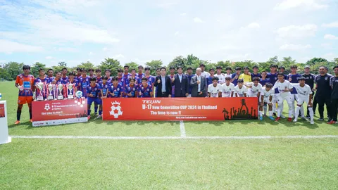 8 ทีมเยาวชนดวลแข้งการแข่งขันฟุตบอลนานาชาติ “TEIJIN U-17 New Generation Cup 2024 ประเทศไทย”