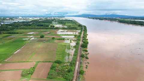 แม่โขงจ่อล้น จังหวัดริมฝั่ง ขอนแก่นผวา กลัวปลาน็อก